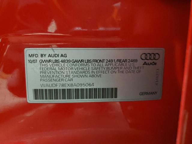 Photo 11 VIN: WAUDF78EX8A095064 - AUDI A4 