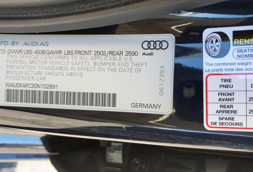 Photo 9 VIN: WAUDFAFC3DN102891 - AUDI A6 PREMIUM 