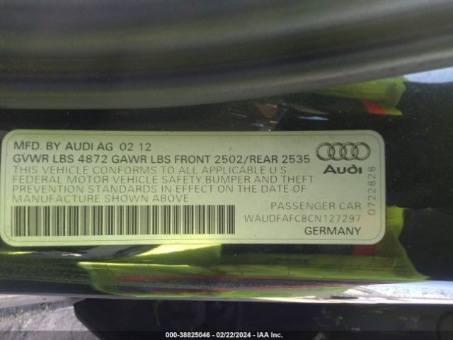 Photo 8 VIN: WAUDFAFC8CN127297 - AUDI A6 