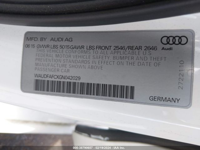 Photo 8 VIN: WAUDFAFCXGN042029 - AUDI A6 