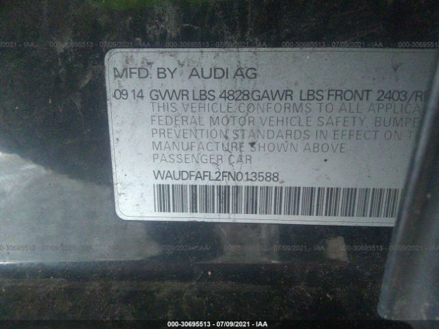 Photo 8 VIN: WAUDFAFL2FN013588 - AUDI A4 