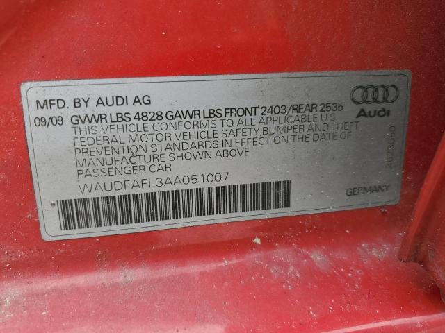 Photo 11 VIN: WAUDFAFL3AA051007 - AUDI A4 PREMIUM 