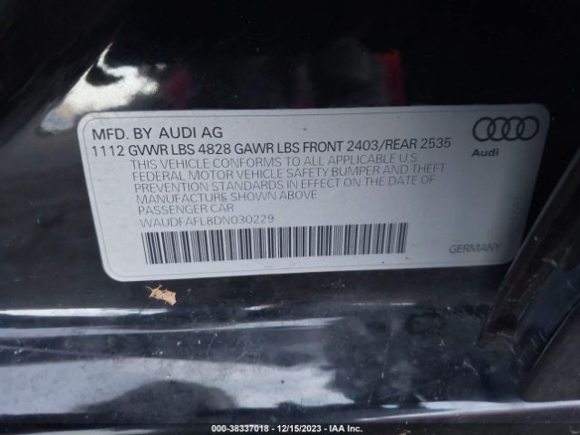 Photo 8 VIN: WAUDFAFL8DN030229 - AUDI A4 