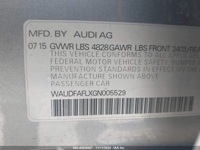 Photo 8 VIN: WAUDFAFLXGN005529 - AUDI A4 