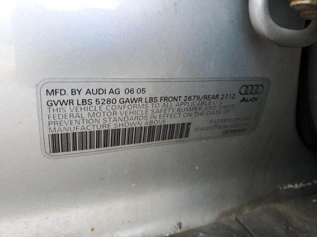 Photo 11 VIN: WAUDG74F96N032930 - AUDI A6 