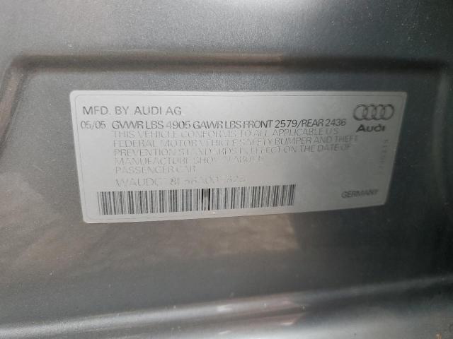 Photo 11 VIN: WAUDG78E56A007628 - AUDI A4 3.2 QUA 