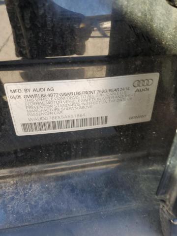 Photo 11 VIN: WAUDG78EX5A551864 - AUDI A4 3.2 QUA 