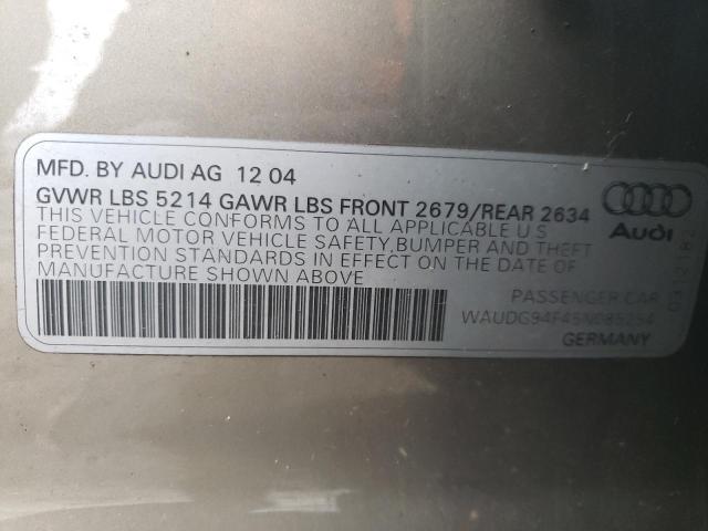 Photo 12 VIN: WAUDG94F45N085254 - AUDI A6 