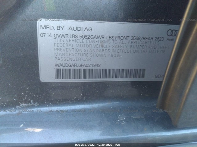 Photo 8 VIN: WAUDGAFL6FA021942 - AUDI S4 