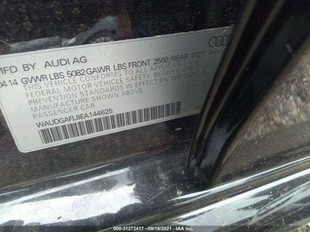 Photo 8 VIN: WAUDGAFL8EA144625 - AUDI S4 