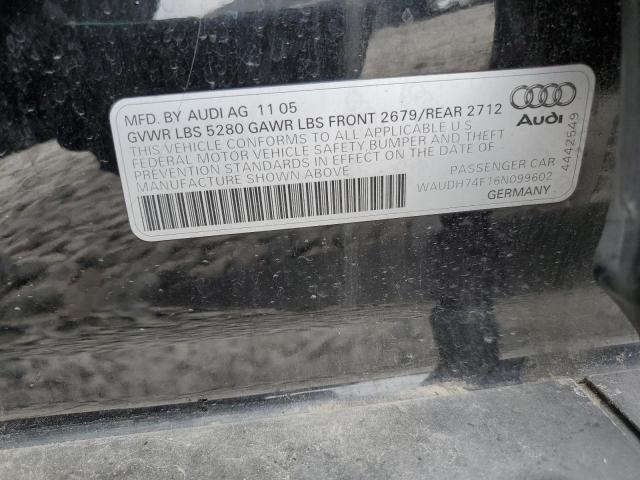 Photo 11 VIN: WAUDH74F16N099602 - AUDI A6 3.2 QUA 