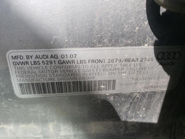 Photo 11 VIN: WAUDH74F27N102766 - AUDI A6 3.2 QUA 