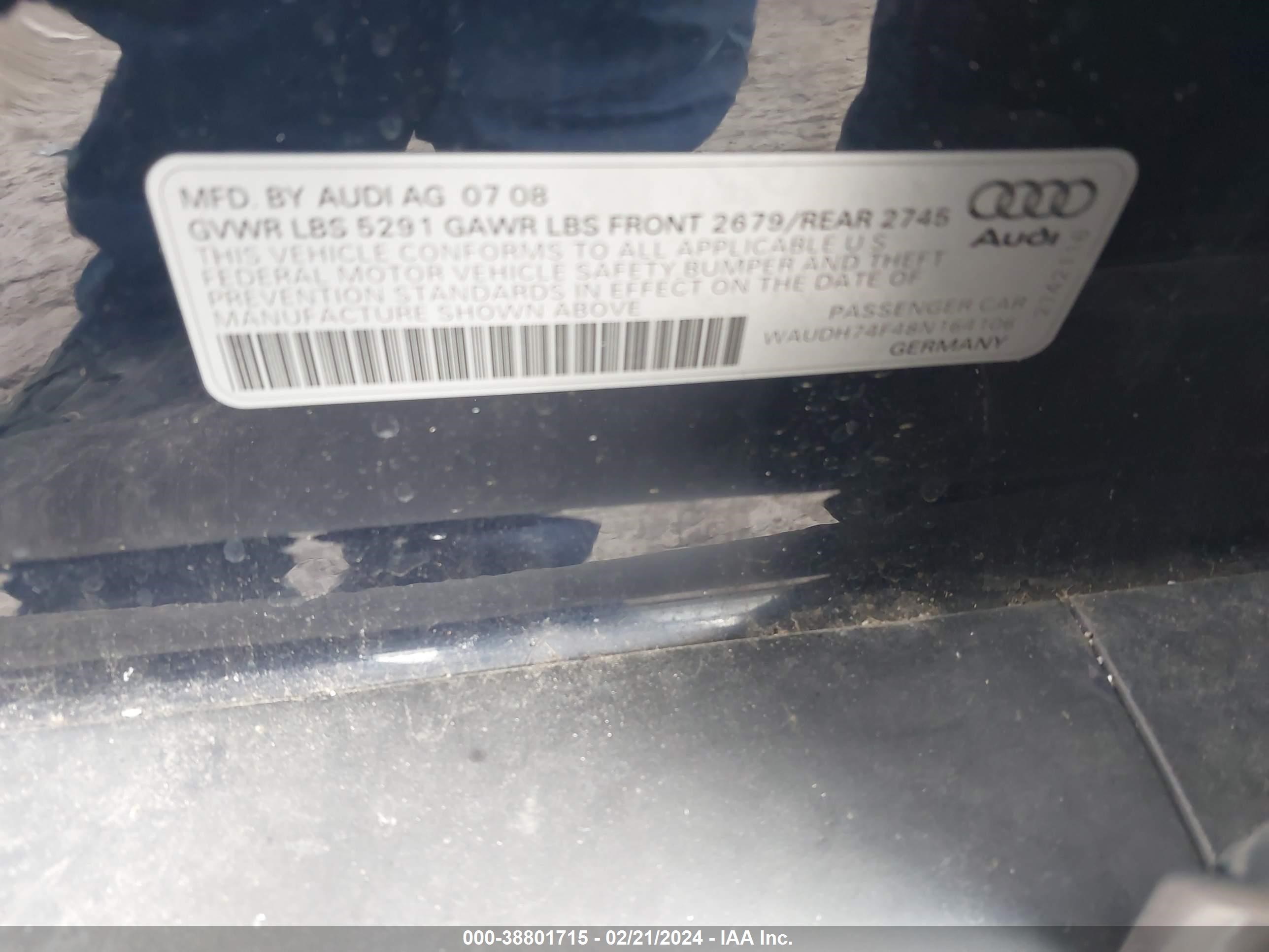 Photo 8 VIN: WAUDH74F48N164106 - AUDI A6 