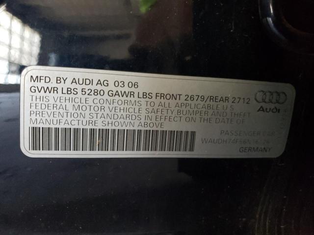 Photo 11 VIN: WAUDH74F56N161261 - AUDI A6 3.2 QUA 