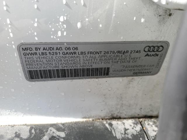 Photo 11 VIN: WAUDH74F87N008651 - AUDI A6 