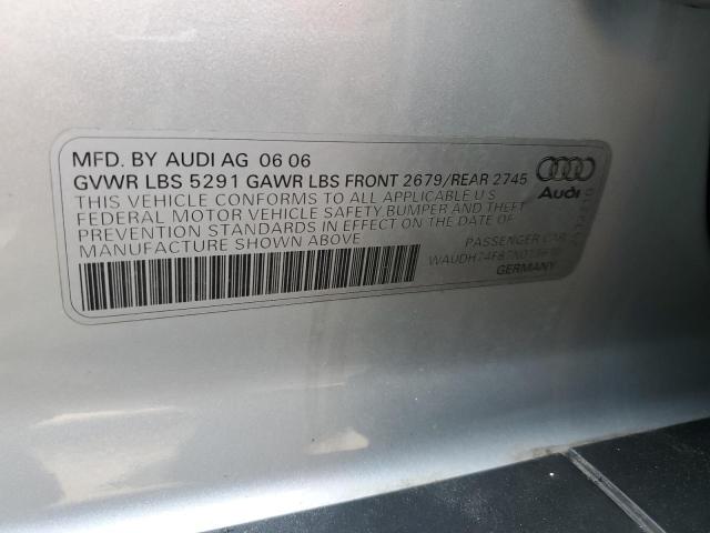 Photo 11 VIN: WAUDH74F87N013610 - AUDI A6 3.2 QUA 