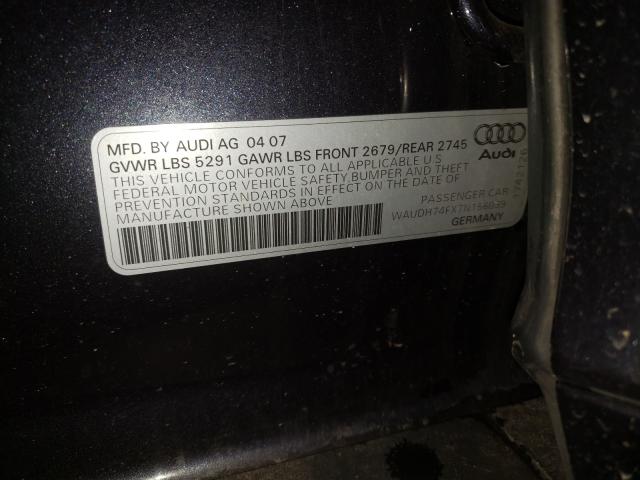 Photo 9 VIN: WAUDH74FX7N156039 - AUDI A6 3.2 QUA 