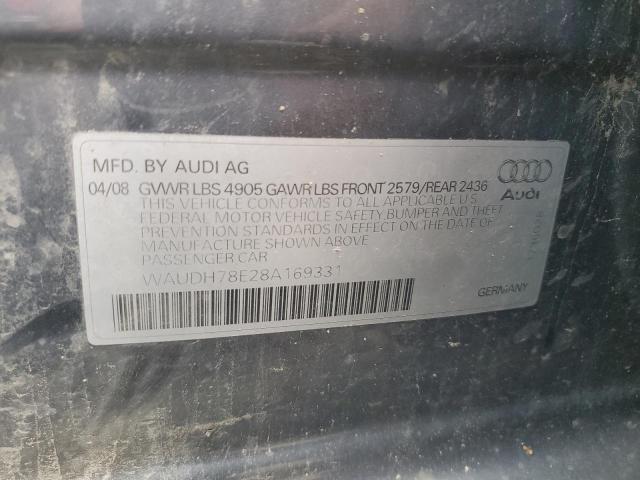 Photo 11 VIN: WAUDH78E28A169331 - AUDI A4 