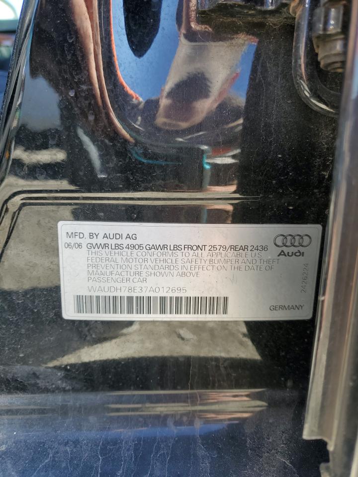 Photo 11 VIN: WAUDH78E37A012695 - AUDI A4 