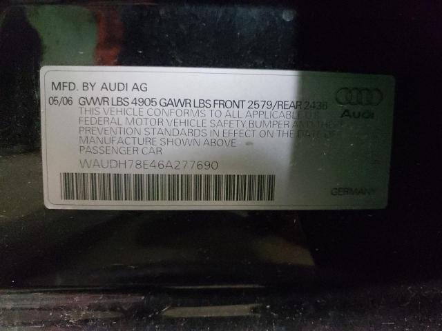 Photo 11 VIN: WAUDH78E46A277690 - AUDI A4 3.2 QUA 