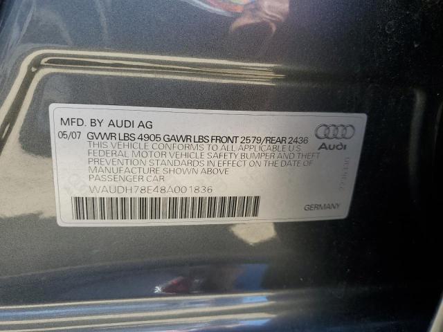 Photo 12 VIN: WAUDH78E48A001836 - AUDI A4 