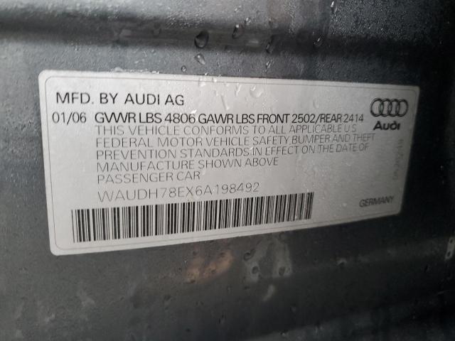 Photo 11 VIN: WAUDH78EX6A198492 - AUDI A4 