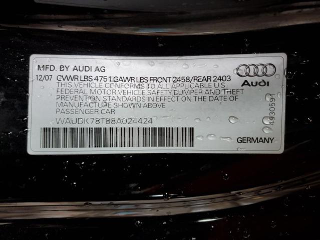 Photo 11 VIN: WAUDK78T88A024424 - AUDI A5 