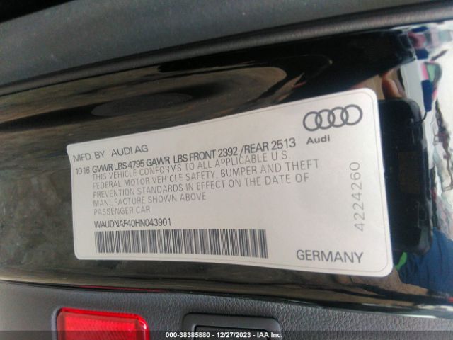 Photo 8 VIN: WAUDNAF40HN043901 - AUDI A4 