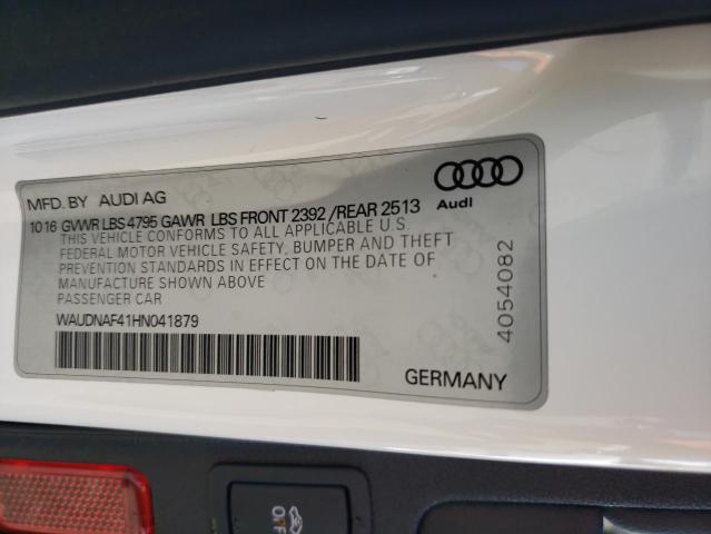 Photo 11 VIN: WAUDNAF41HN041879 - AUDI A4 