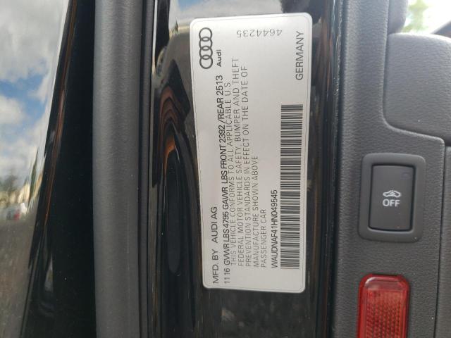 Photo 11 VIN: WAUDNAF41HN049545 - AUDI A4 