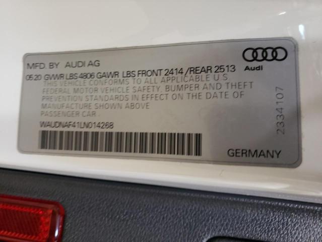 Photo 9 VIN: WAUDNAF41LN014268 - AUDI A4 PREMIUM 