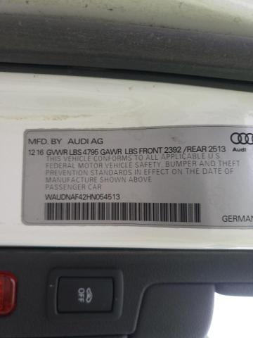 Photo 9 VIN: WAUDNAF42HN054513 - AUDI A4 PREMIUM 