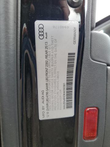 Photo 11 VIN: WAUDNAF43KA030381 - AUDI A4 PREMIUM 