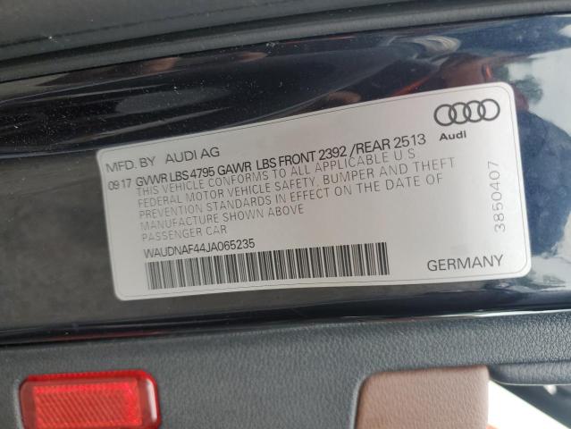 Photo 11 VIN: WAUDNAF44JA065235 - AUDI A4 