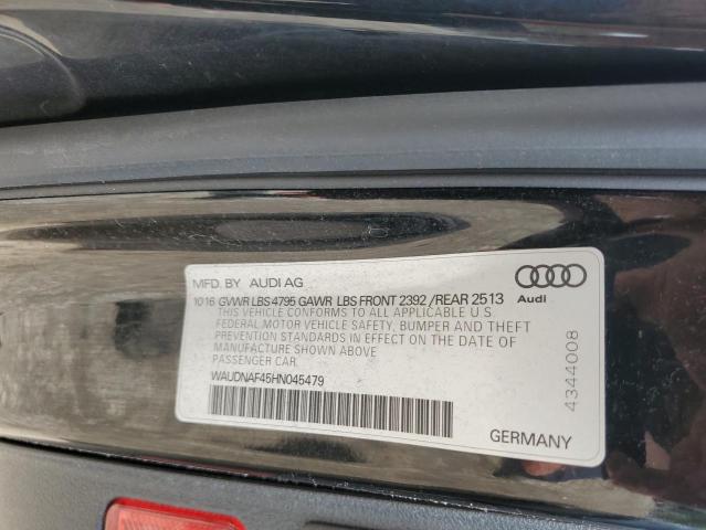 Photo 11 VIN: WAUDNAF45HN045479 - AUDI A4 PREMIUM 