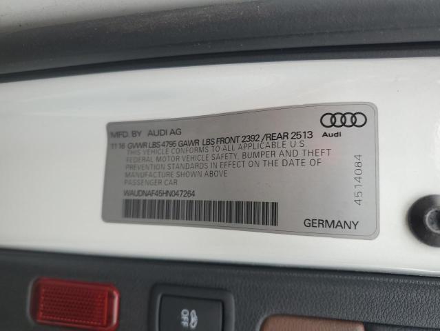 Photo 11 VIN: WAUDNAF45HN047264 - AUDI A4 PREMIUM 