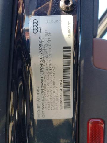 Photo 11 VIN: WAUDNAF48JN000994 - AUDI A4 PREMIUM 