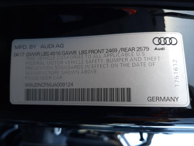 Photo 9 VIN: WAUDNCF56JA009124 - AUDI A5 PREMIUM 