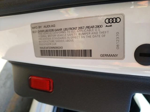 Photo 11 VIN: WAUE3AF20MN066243 - AUDI A6 PREMIUM 