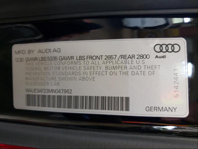 Photo 9 VIN: WAUE3AF23MN047962 - AUDI A6 PREMIUM 