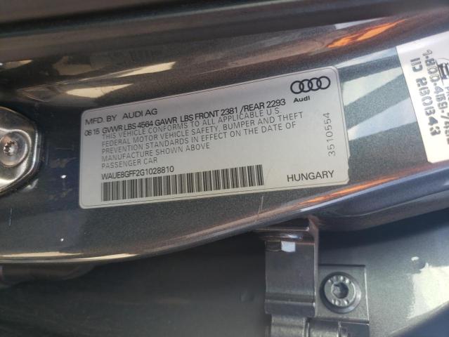 Photo 9 VIN: WAUE8GFF2G1028810 - AUDI A3 PREMIUM 