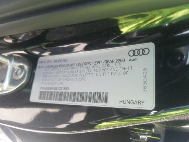 Photo 9 VIN: WAUE8GFF2G1031853 - AUDI A3 PREMIUM 