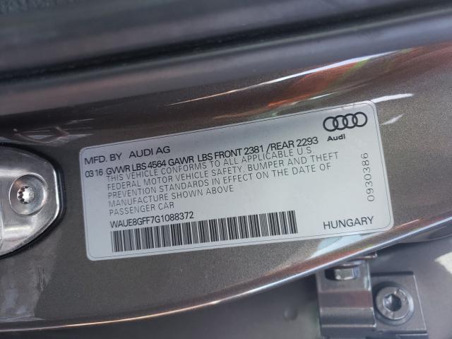 Photo 9 VIN: WAUE8GFF7G1088372 - AUDI A3 