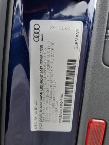 Photo 11 VIN: WAUEAAF40MA045102 - AUDI A4 