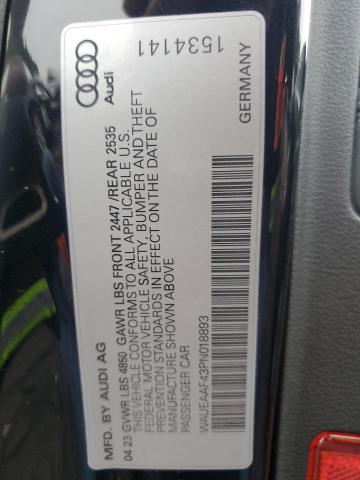 Photo 11 VIN: WAUEAAF43PN018893 - AUDI A4 PREMIUM 