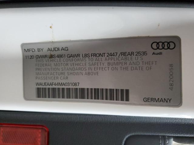 Photo 11 VIN: WAUEAAF44MA031087 - AUDI A4 