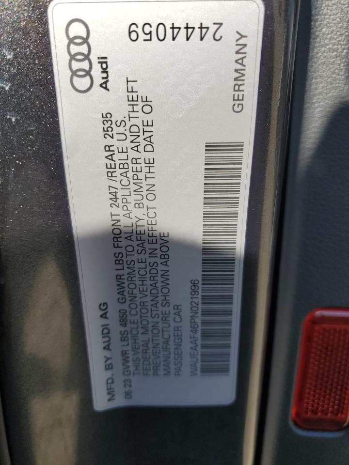 Photo 12 VIN: WAUEAAF46PN021996 - AUDI A4 