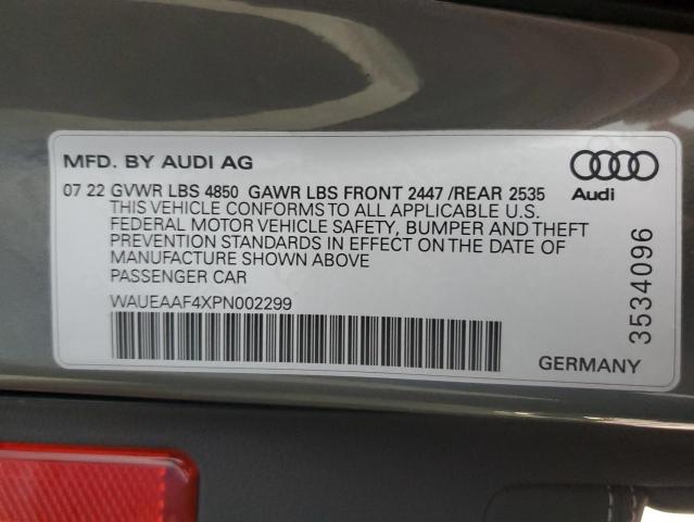 Photo 11 VIN: WAUEAAF4XPN002299 - AUDI A4 PREMIUM 