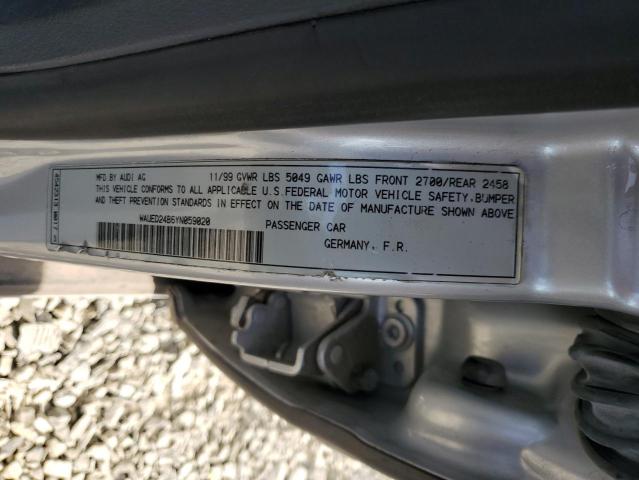 Photo 11 VIN: WAUED24B6YN059020 - AUDI A6 2.7T QU 