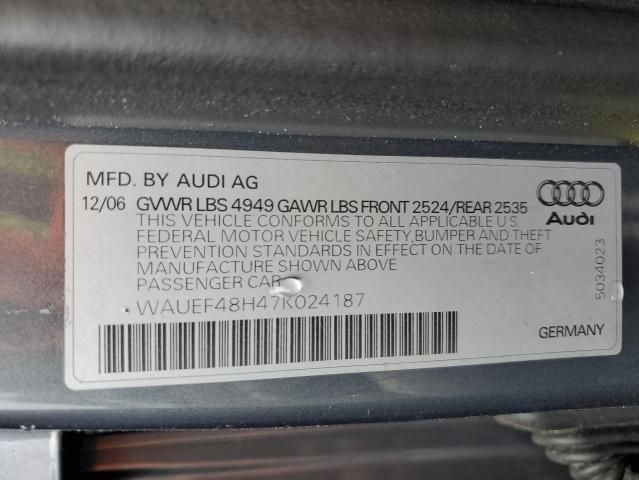 Photo 11 VIN: WAUEF48H47K024187 - AUDI A4 